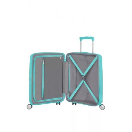 Валіза на колесах American Tourister Soundbox 35.5+5.5L (32G*21001) aqua blue