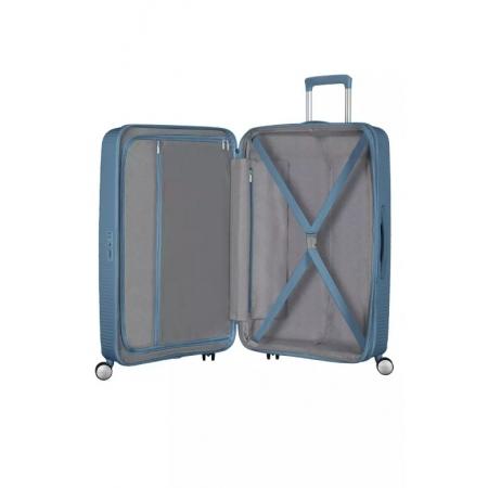 Валіза на колесах American Tourister Soundbox 71.5+9.5L (32G*51002) blue
