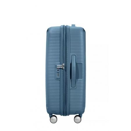 Валіза на колесах American Tourister Soundbox 71.5+9.5L (32G*51002) blue