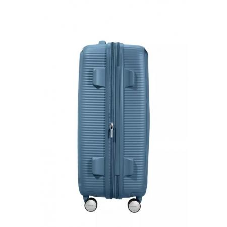 Валіза на колесах American Tourister Soundbox 71.5+9.5L (32G*51002) blue