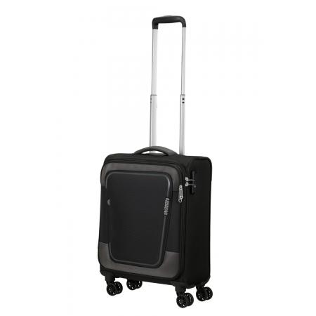 Чемодан на колесах American Tourister Pulsonic 40.5+3L (MD6*09001) asphalt black