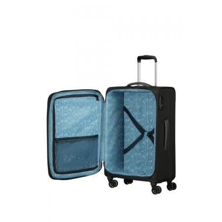 Валіза на колесах American Tourister Pulsonic 64+10L (MD6*09002) asphalt black