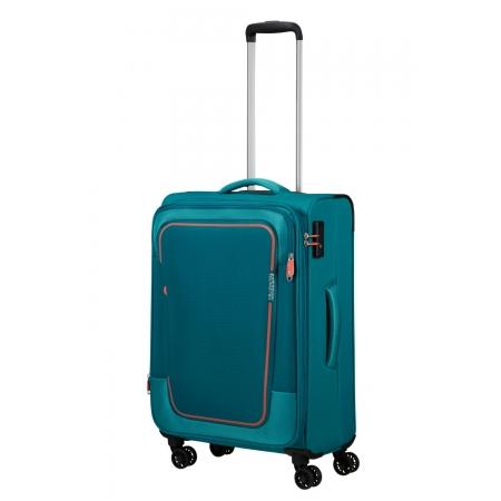 Валіза на колесах American Tourister Pulsonic 64+10L (MD6*21002) stone teal