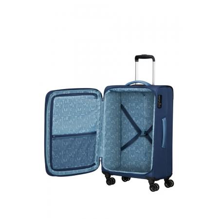 Валіза на колесах American Tourister Pulsonic 64+10L (MD6*41002) combat navy