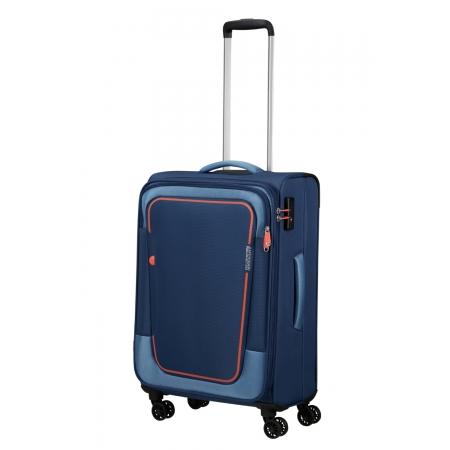 Валіза на колесах American Tourister Pulsonic 64+10L (MD6*41002) combat navy