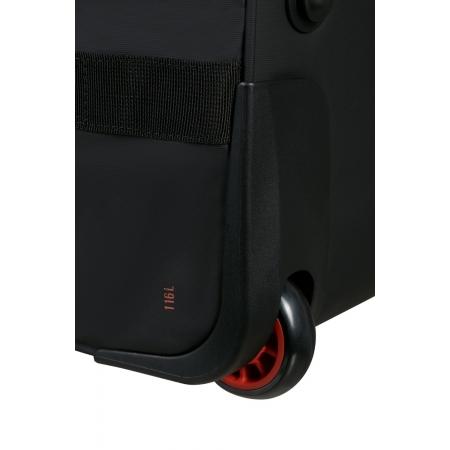 Сумка дорожная на колесах American Tourister Urban Track 116L (MD1*39103) black orange