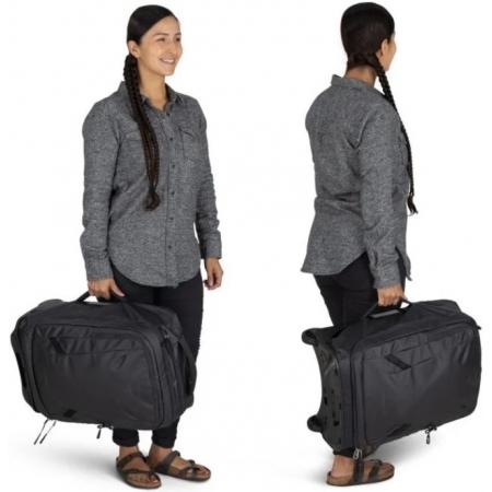 Сумка дорожня на колесах Osprey Transporter Wheeled Carry-On 38L (10006355) raven black/black