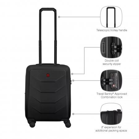 Валіза на колесах Wenger Prymo 36+7L (612536) black