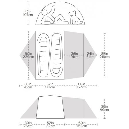 Намет Big Agnes Blacktail Hotel 2 (TBTH225) warm olive/chinois green