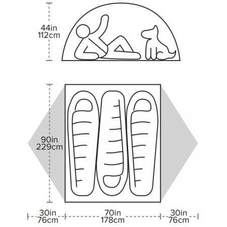 Намет Big Agnes Blacktail 3 (TBT325) green