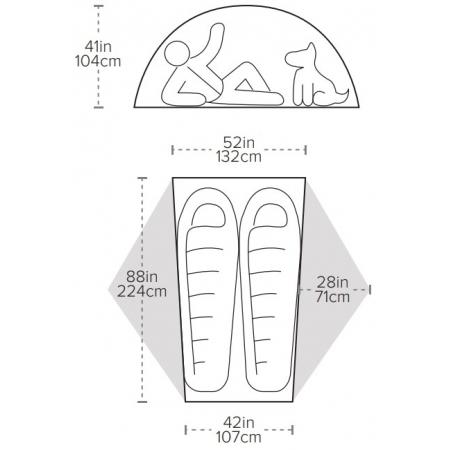 Намет Big Agnes Copper Spur HV UL2 (THVCSO220) orange