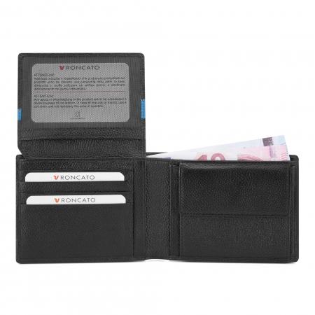 Гаманець з RFID захистом Roncato Trial (41114401) black
