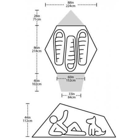 Намет Big Agnes Battle Mountain 3 (TMBM324) gold