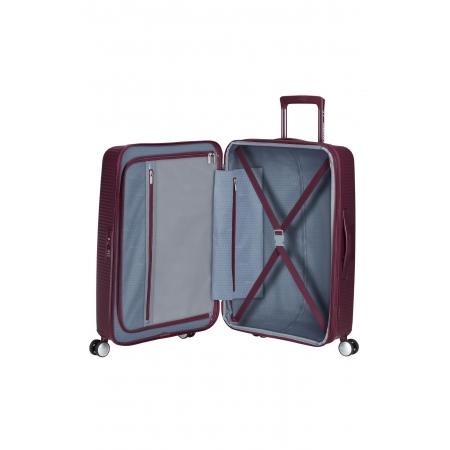 Валіза на колесах American Tourister Soundbox 71.5+9.5L (32G*50002) wild cherry