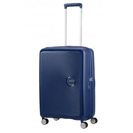 Чемодан на колесах American Tourister Soundbox 71.5+9.5L (32G*41002) midnight navy