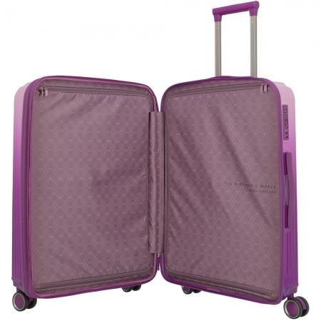 Валіза на колесах Travelite Lascana 63+6L (077448-17) edition purple degrade