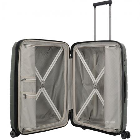 Валіза на колесах Travelite Air Base 71+11L (075348-86) olive