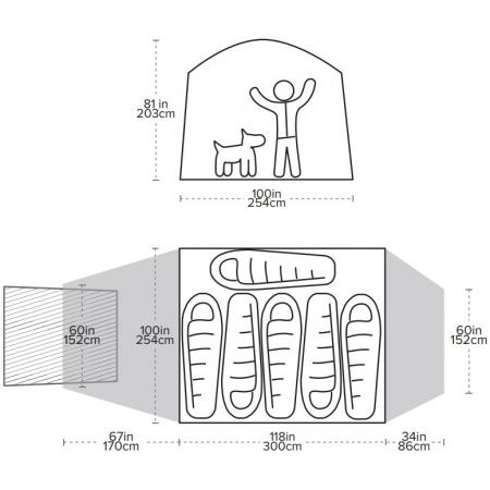 Намет Big Agnes Bunk House 6 (TBUNK623) orange