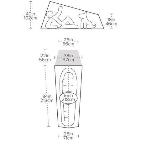 Намет Big Agnes Fly Creek UL1 (TFCUL125) asphalt/gray ridge