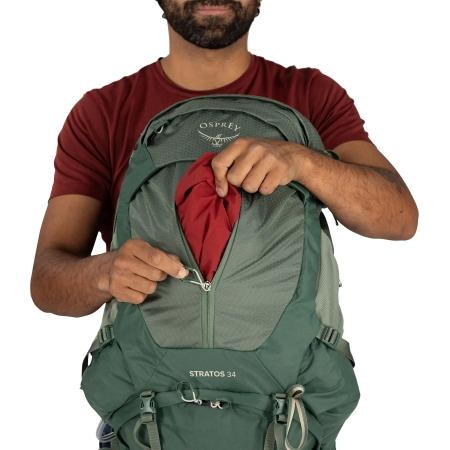 Рюкзак чоловічий Osprey Stratos 34L (10007531) pine leaf green