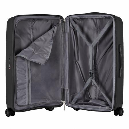 Валіза на колесах 2E Aero 63+15л (2E-SPP-AERO-M-BK) black
