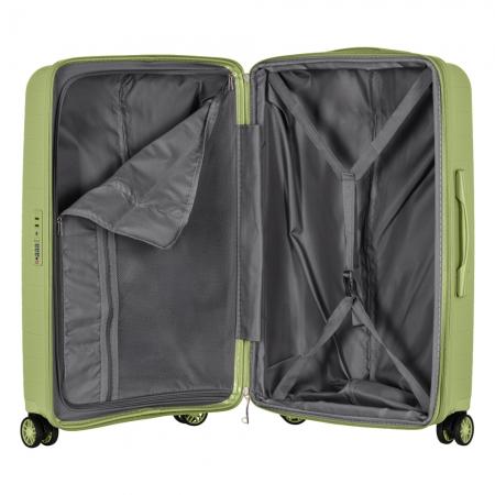 Валіза на колесах 2E Aero 63+15л (2E-SPP-AERO-M-MG) olive-green