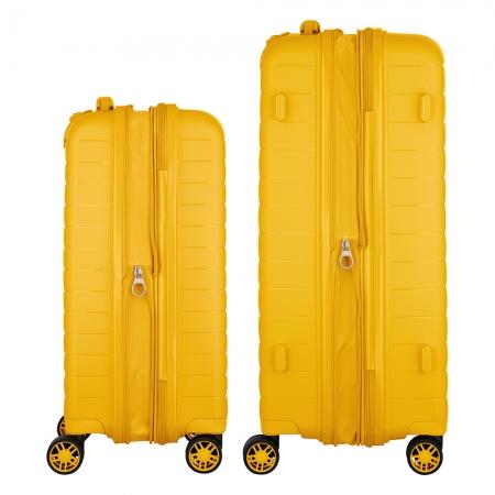 Набір валіз на колесах 2E Aero 2 в 1 (S,M) (2E-SPP-AERO-SET2-AY) amber yellow