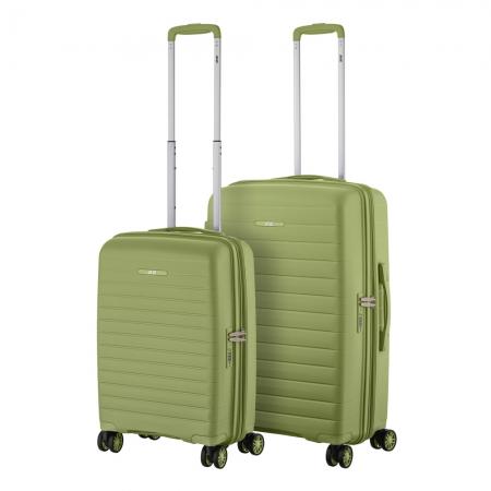 Набір валіз на колесах 2E Aero 2 в 1 (S,M) (2E-SPP-AERO-SET2-MG) olive-green