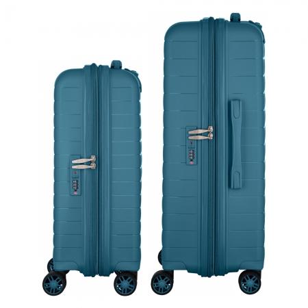 Набір валіз на колесах 2E Aero 2 в 1 (S,M) (2E-SPP-AERO-SET2-TB) blue
