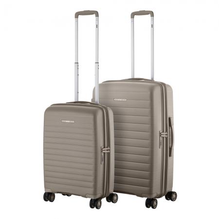 Набір валіз на колесах 2E Aero 2 в 1 (S,M) (2E-SPP-AERO-SET2-TP) gray-brown