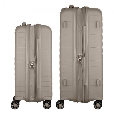 Набір валіз на колесах 2E Aero 2 в 1 (S,M) (2E-SPP-AERO-SET2-TP) gray-brown