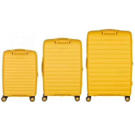 Набір валіз на колесах 2E Aero 3 в 1 (S,M,L) (2E-SPP-AERO-SET3-AY) amber yellow