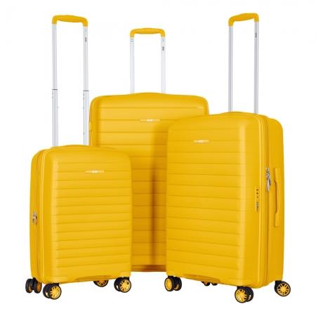 Набір валіз на колесах 2E Aero 3 в 1 (S,M,L) (2E-SPP-AERO-SET3-AY) amber yellow