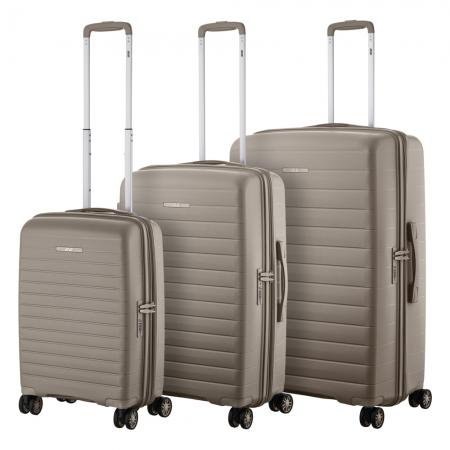 Набор чемоданов на колесах 2E Aero 3 в 1 (S,M,L) (2E-SPP-AERO-SET3-TP) gray-brown