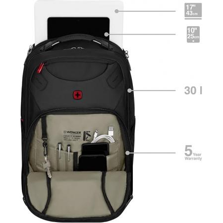 Рюкзак Wenger Cosmic 17" 30L (653187) black