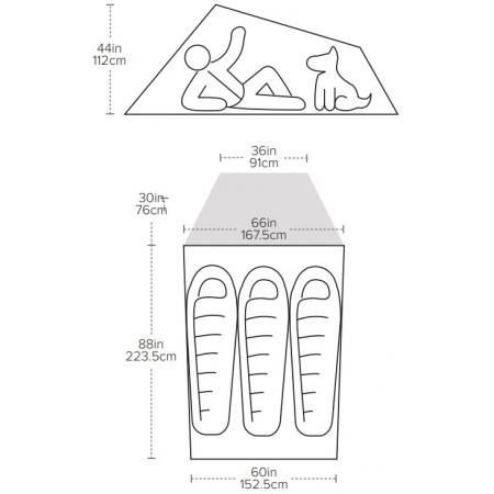 Намет Big Agnes C Bar 3 (TCB325) vetiver