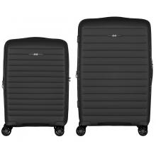 Набір валіз на колесах 2E Aero 2 в 1 (S,M) (2E-SPP-AERO-SET2-BK) black