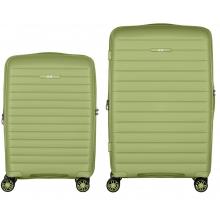 Набір валіз на колесах 2E Aero 2 в 1 (S,M) (2E-SPP-AERO-SET2-MG) olive-green