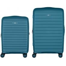 Набір валіз на колесах 2E Aero 2 в 1 (S,M) (2E-SPP-AERO-SET2-TB) blue