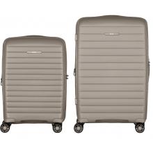 Набір валіз на колесах 2E Aero 2 в 1 (S,M) (2E-SPP-AERO-SET2-TP) gray-brown