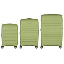 Набір валіз на колесах 2E Aero 3 в 1 (S,M,L) (2E-SPP-AERO-SET3-MG) olive-green