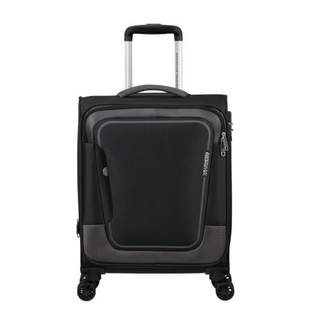 Чемодан на колесах American Tourister Pulsonic 40.5+3L (MD6*09001) asphalt black