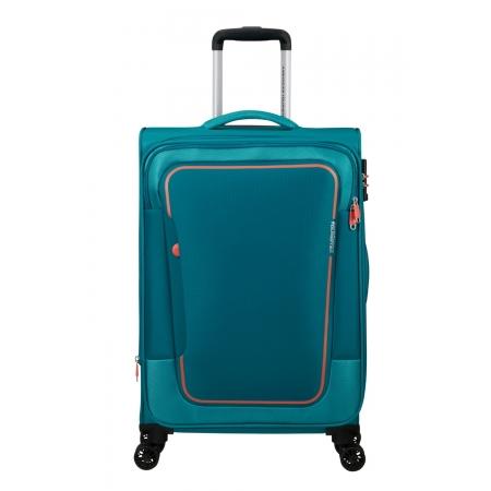 Валіза на колесах American Tourister Pulsonic 64+10L (MD6*21002) stone teal