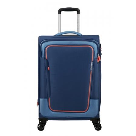 Валіза на колесах American Tourister Pulsonic 64+10L (MD6*41002) combat navy