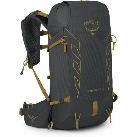 Рюкзак чоловічий Osprey Talon Velocity 20L (10005884) dark charcoal/tumbleweed yellow