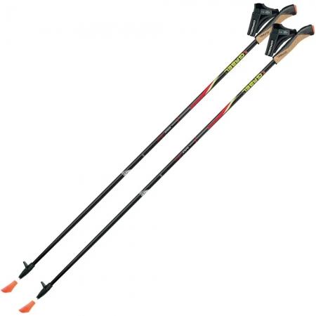 Палиці для скандинавської ходьби Gabel FX-75 Snake Carbon Dual Spike (700935101) black/yellow