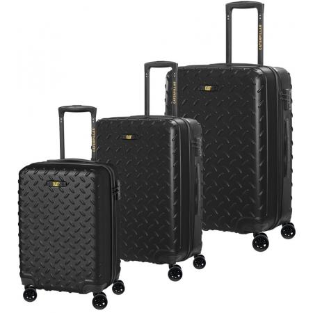 Набір валіз на колесах CAT Industrial Plate Set 3 в 1 (S,M,L) (84758-01) black