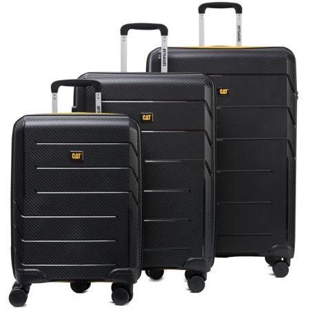 Набір валіз на колесах CAT Venture Set 3 в 1 (S,M,L) (84922-01) black