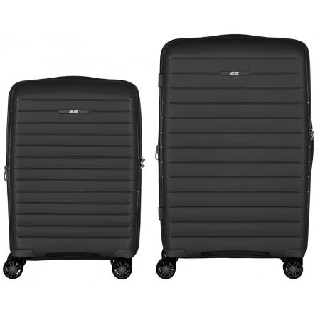Набір валіз на колесах 2E Aero 2 в 1 (S,M) (2E-SPP-AERO-SET2-BK) black