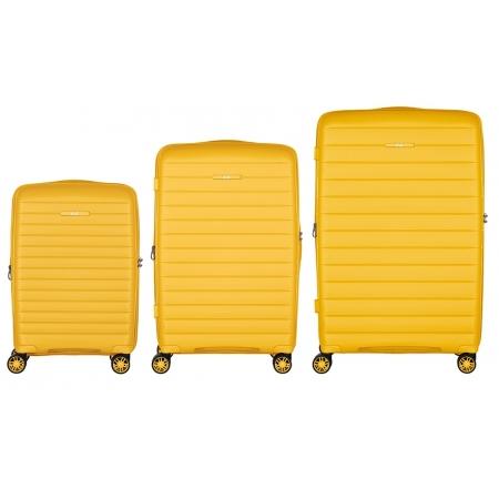 Набір валіз на колесах 2E Aero 3 в 1 (S,M,L) (2E-SPP-AERO-SET3-AY) amber yellow